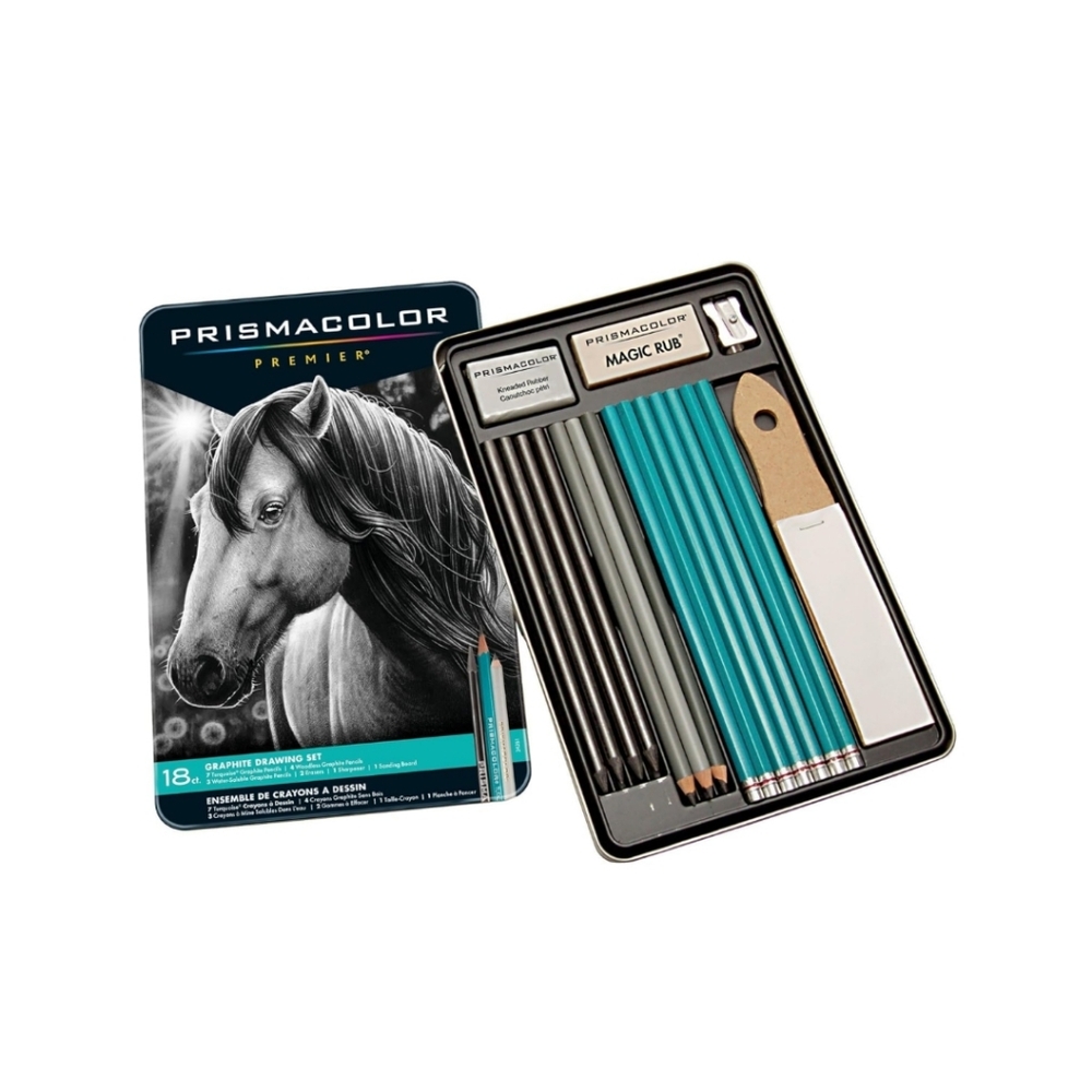🎨NEW Prismacolor Premier Graphite Drawing Pencils With Erasers & Sharpeners✍️
